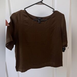 Forever 21 Olive Green Short Sleeve Top